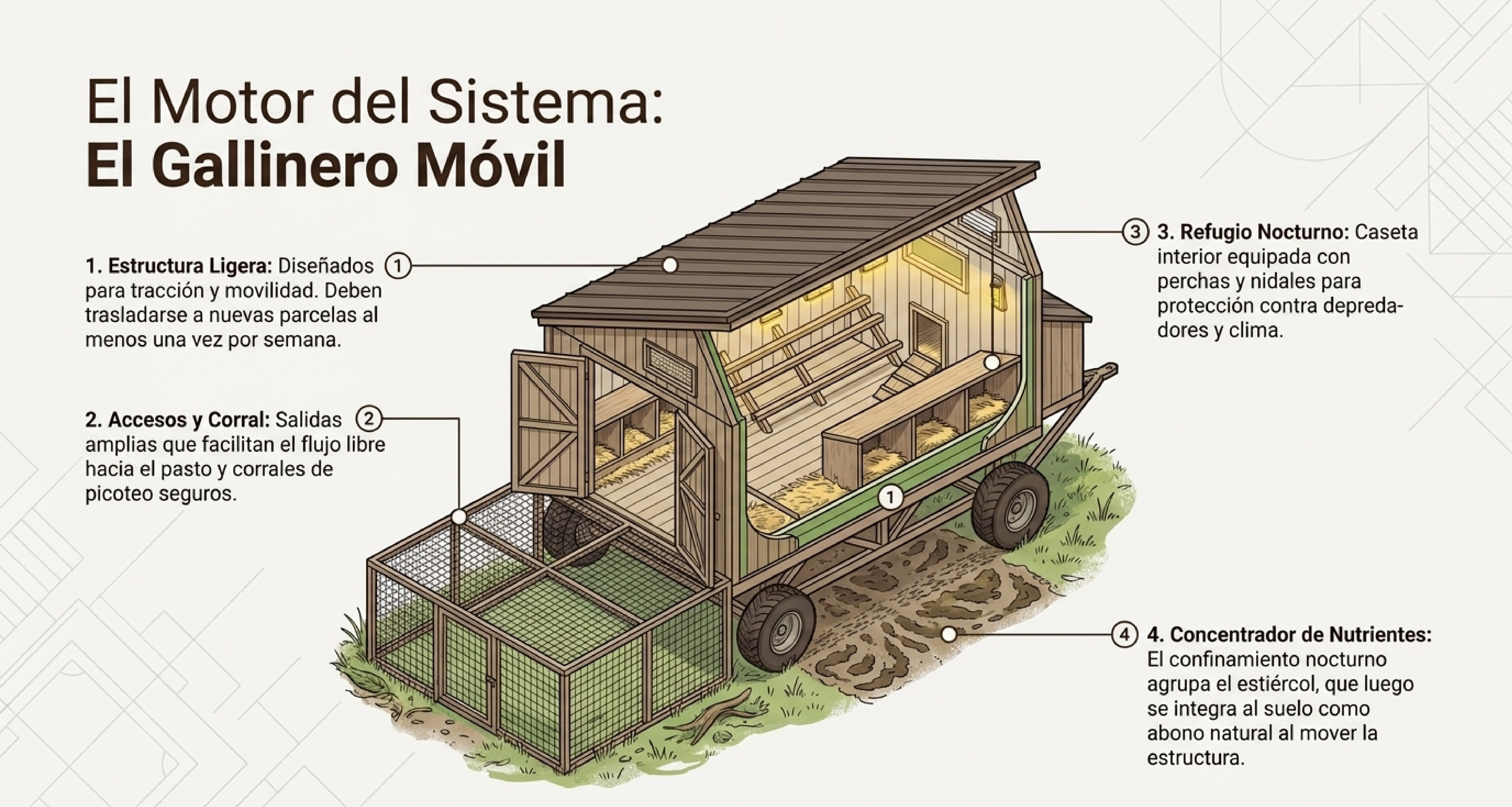 Cómo funciona el pastoreo regenerativo en gallinas ponedoras para optimizar la producción